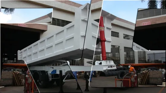 핫세일 유압식 소형 3축 또는 4축 사이드 티퍼 덤프 트레일러