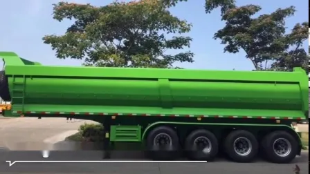 광산용 석탄 브레이크스톤 보크사이트 운송 3축 30cbm 덤프 티퍼 세미 트레일러