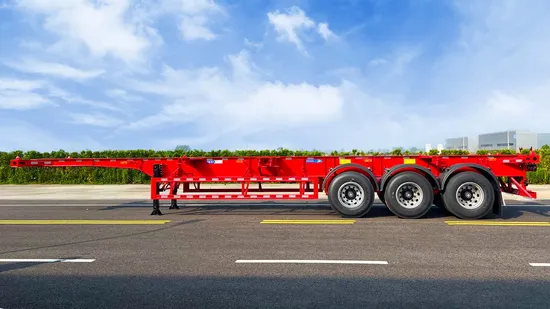 2축/3축/4축 20FT/40FT/45FT 컨테이너 운송 스켈리턴/스켈리턴 프레임 섀시 트럭 세미 트레일러