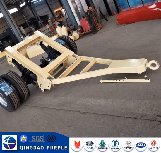 저렴한 가격 20피트 30톤 턴테이블 트레일러 드로바 플랫베드 컨테이너 풀 트레일러