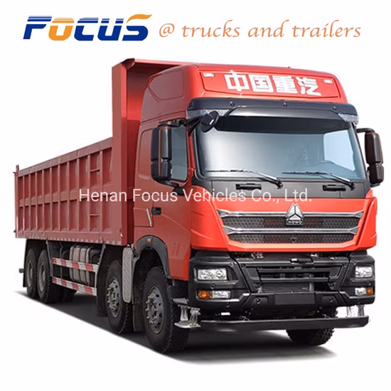 중국산 380/420마력 6X4 8X4 Euro4 HOWO/ Hohan Man Technology 필리핀용 덤프 트럭