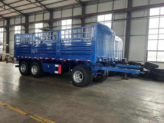 최고의 가격 맞춤형 40톤 3축 측벽 펜스 카고 드로바 돌리 풀 트레일러