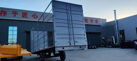 벌크화물 운송에 적합한 경량 밴 풀 트레일러