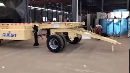 20피트 4축 20피트 32피트 드로바 풀 트레일러 스켈레톤 트레일러 컨테이너 드로바 트레일러