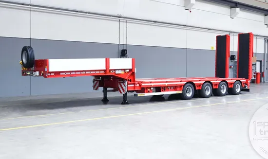 중국 최고 제조 설계 40/60/70/80톤 로우보이 세미트럭 트레일러 고하중 로우베드 세미 트레일러 운송 로우베드 세미트럭 트레일러