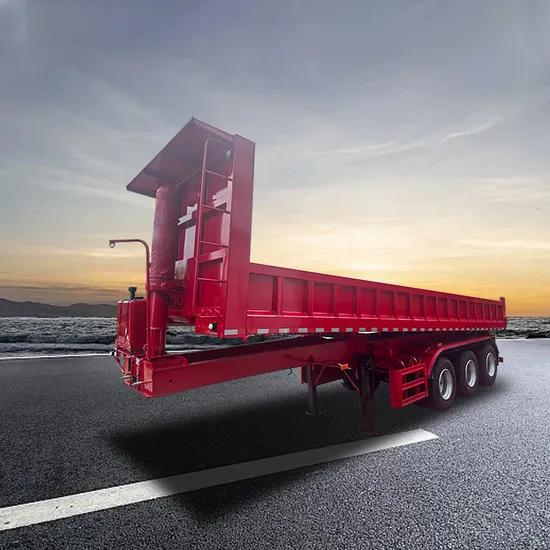 모래, 자갈 및 벌크화물 운송 3축 고하중 고품질 사이드 티퍼 덤프 세미 트레일러 30t 판매