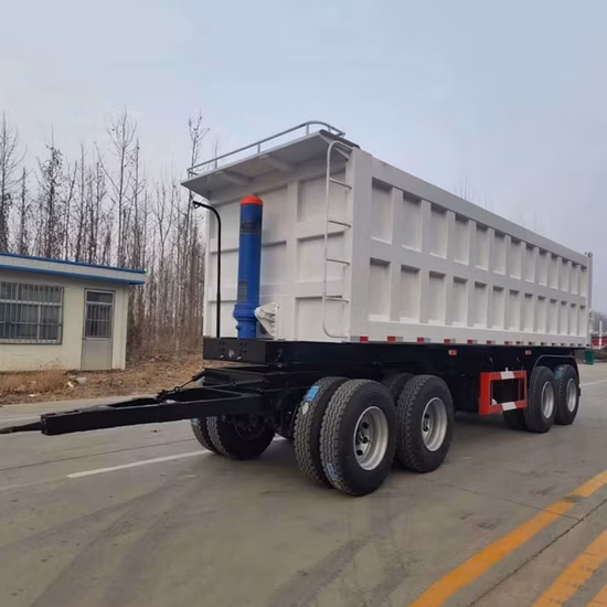 에티오피아용 드로바 사이드 티퍼 트럭 트레일러가 있는 2/3축 풀 덤프 티퍼 트레일러