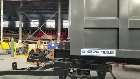 카고 펜스 풀 트레일러 드로바 트레일러 2축 사이드 패널/풀 팜 트레일러